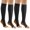 Open Toe Black Y, variant on 2 Pairs Open Toe Zipper Medical Sport Copper Compression Socks With Anti-slip Silicone for Women & Men Circulation 15-20 mmHg is Best Support for Athletic Running Cycling, Nursing, Travel
