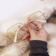 thumbnail image 4 of Opvise 1 Pair Anti Blue Light Computer Glasses without Degree Women Men Blue Light Blocking Metal Frame UV Protection Eyeglasses Eyewear Golden, 4 of 8