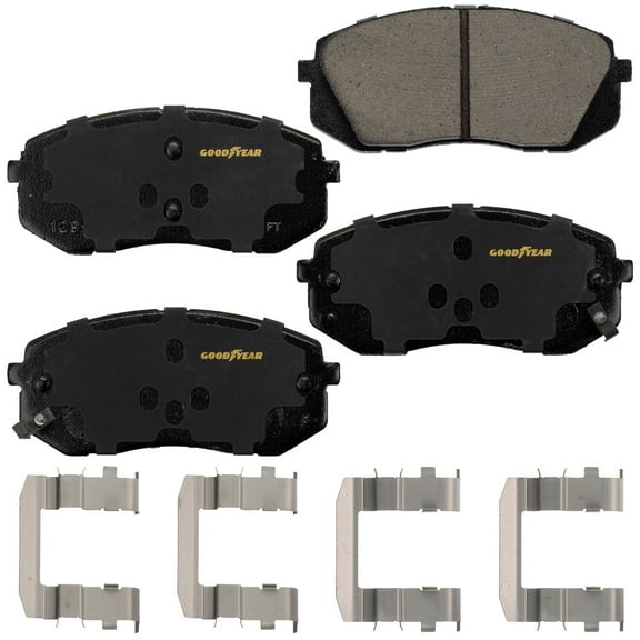 Goodyear Brakes GYD1295 Premium Ceramic Automotive Front Disc Brake Pads Set