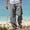 Grey, variant on Men's Casual Linen Harem Pants with Drawstring Elastic Waist for Beach Yoga and Comfortable Everyday Wear