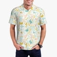 thumbnail image 3 of Balery Funny Chicken Printed Men’s Short Sleeve Polo Shirt, Midweight Men's Shirt,Golf Polo shirts -4X-Large, 3 of 9
