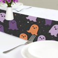 thumbnail image 4 of Yayeee Table Runner 70 inches Long Home Kitchen Dinning Party Decoration, Halloween Orange Ghosts, 4 of 7