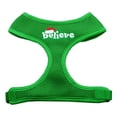 thumbnail image 1 of Mirage Pet Products  Believe Screen Print Soft Mesh Harnesses Emerald Green Small, 1 of 1