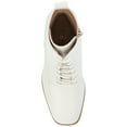 thumbnail image 5 of Journee Womens Kalindi Lace Up and Zip Entry Square Toe Booties, Widths Available, 5 of 10