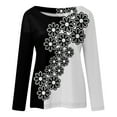 thumbnail image 3 of Eashery Plus Size Blouses for Women Tops Button Down Shirts Print Long Sleeve Blouses for Women Casual Pullover Sweatshirt Fall Clothes Womens Work Tops (White,Small), 3 of 4