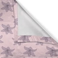 thumbnail image 6 of Ambesonne Floral Valance & Curtain, Spring Theme Lilies Pattern, 55"x36", Pale Mauve Rose and Grey, 6 of 7