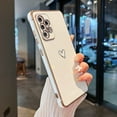 thumbnail image 5 of Samsung Galaxy A52/A52S 5G Case,Cute Plating Edge Love Hearts Pattern with Camera Lens Protection Phone Cover for Galaxy A52/A52S 6.5",Blue, 5 of 5