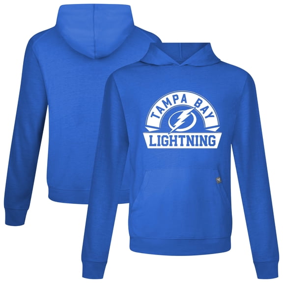 Men's Levelwear Royal Tampa Bay Lightning Relay Banner Arch Pullover Hoodie