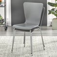 thumbnail image 3 of TMS Pisa Indoor Bentwood Dining Chair, Set of 2, Charcoal Gray, 3 of 6