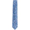 thumbnail image 1 of Zegna Men's Medium Green Fan Italian Silk Necktie - One Size, 1 of 1