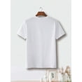thumbnail image 2 of Men's Casual Polyester Knit T-Shirt With Geometric Skeleton Basketball Print, Short Sleeve Crew Neck With Medium Stretch – Summer Wear Pullover, 2 of 6