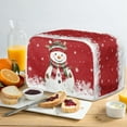 thumbnail image 6 of The Santa Claus Printed Toaster Cover for Anti-Dust & Fingerprint, Snowflake Print Covers, Kitchen Microwave Decor Accessories, 6 of 6
