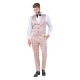 thumbnail image 4 of Mens 3pc Solid Satin Suit Set w/ Free Bowtie, 4 of 4