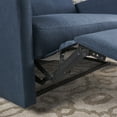 thumbnail image 3 of GDF Studio Alma Contemporary Upholstered Loveseat Recliner, Navy Blue Fabric, 3 of 12