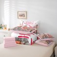 thumbnail image 6 of Feelyou Romantic Paris Gnome Comforter Set 7pcs, Valentine's Day Queen Bedding Sets, 6 of 8