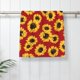 thumbnail image 5 of Fotbe Sunflowers On Red Toalla Premium con Patrón, Toalla de Microfibra de Secado Rápido, Ligera y Altamente Absorbente (27.5x16in), Ideal para Uso Diario, 5 of 6