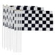 thumbnail image 1 of Banderas de carreras de Fórmula F1 Sunnimix Poliéster Color blanco y negro, 1 of 8