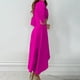 thumbnail image 4 of Vestidos para mujer Vestidos de otoño Moda Erógenos Casual Nalgas Cuello en V Sólido Adelgazante Vestido largo de manga larga Odeerbi  ODB-5, 4 of 9