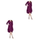 thumbnail image 2 of Sonducket vestido de lentejuelas cárdigan de piezas de encaje piel atractiva cerrar hermoso conjunto de baile multicolor ropa de mujer púrpura Morado/XL 2Conjunto, 2 of 6