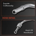 thumbnail image 6 of A-Premium Power Steering Return Line Hose Assembly Compatible with Acura RL 1996-2004 V6 3.5L From Rack, 6 of 9