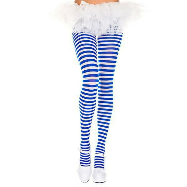 Music Legs Women s Striped Tights Style 7471 7471 WHI PURPLE Walmart
