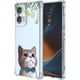 thumbnail image 1 of wonima11 for Motorola Edge 50 Fusion 5G Moto Phone Case with Gray Meow Flower Series Anti-Drop Soft Shell Case for Moto Edge 50 Fusion 5G,Cute Cat, 1 of 1