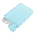 thumbnail image 5 of Flat Water Bottle Plastic Leak Proof Transparent Square Portable Paper Water Bottle 380ml Blue, 5 of 5