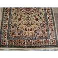thumbnail image 6 of Ahmedani Linen Beige Ivory Lovely Medallion Flower Home Decor Area Rug Hand Knotted Wool Silk Indoor Carpet (6 x 4) Foot, 6 of 7