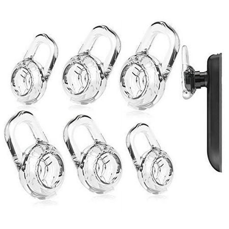 6 Pair Clear Eargels Small Medium Large Eargels for ANTRONICS Discovery 925 975 Wireless Bluetooth Headset Ear Gel Bud Tip Gels Buds Tips Eargel Earbud Eartip Earbuds Silicon Replacement Part Parts