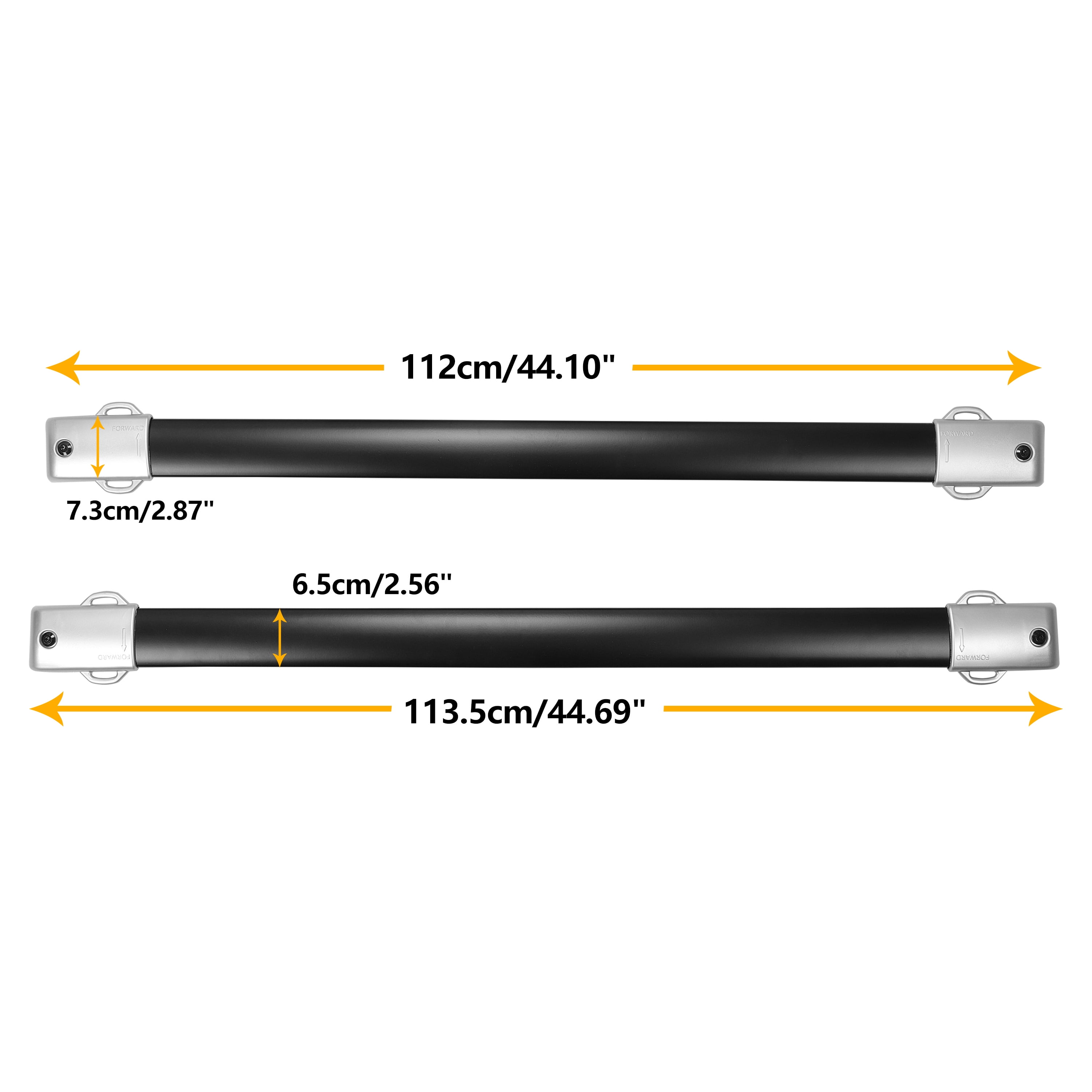 Kojem Roof Rack Cross Bars for Lexus GX460 Easy to Install, Black Aluminum