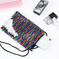 thumbnail image 4 of Monedero de correa larga de moda para niñas con bolsillo para tarjetas para el dinero de los niños, regalo perfecto, bolso bandolera para teléfono con lentejuelas brillantes, 4 of 6