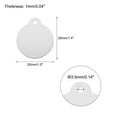 thumbnail image 2 of Round Laser Engraving Blanks Tags, Stamping Blank Tag Dog ID Tag, Silver Tone Blank Tag for Pet, Craft Tag, 25pcs, 2 of 6