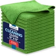 thumbnail image 1 of Canadian Linen Microfiber Cleaning Cloth, 12 Pack, 12"x12", Highly Absorbent Soft Reusable Washable Quick Dry Dish Cloth for Kitchen Home Window, Green, 1 of 8