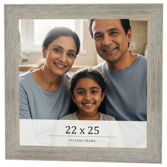 22x25 Frame Grey Real Wood Picture Frame Width 1.5 Inches | Interior Frame Depth 0.5 Inches | Barn