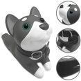 thumbnail image 1 of Tope de puerta, tope de puerta con forma de perro Husky, tope de puerta decorativo, tope de puerta con forma de animal para el hogar y la oficina (1 unidad, gris), 1 of 4