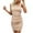 Beige, variant on IROINNID Women's Sleeveless Sheath Dress Ladies Slanted Pleated Hip Mini Dress One-Shoulder Short Women Dress