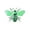 Green-A, variant on Iron Beetle and Ladybug Wall Hanging, Rustic Metal Craft Decor, Fence and Tree Mounted Ornament, Weather Resistant Outdoor Accent, Artistic Decoration for Courtyard, Balcony and Garden Space, Blue-C