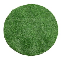 MLINS Artificial Turf Table Mat for Furniture Use Green Plastic Realistic Grass Decoration Round