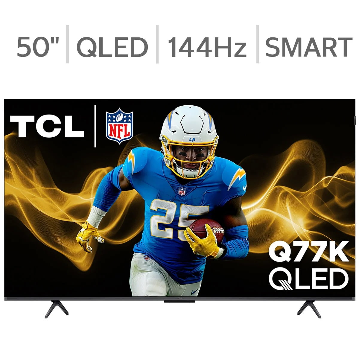 TCL 50-Inch Q77K Series 4K Ultra HD QLED Smart Google TV with Dolby Vision IQ, Dolby Atmos & Game Accelerator