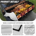thumbnail image 6 of Whosucclay 4 Pockets Golf Cart Seat Towel Blanket Cover for Beach Outdoors, 4 Storage Pockets Anti-Scratch Golf Cart Seat Protector, Cow Sunflower, 6 of 7