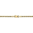 thumbnail image 4 of 14K Yellow Gold necklace Rope chain Diamond-cut 30 in 2.25 mm, 4 of 5
