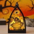 thumbnail image 4 of Wzzjkit Halloween LED Triangles Lantern Electronic Candle with Pumpkin Coffin and SkeletonElements, 4 of 5