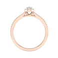 thumbnail image 3 of Imperial 1/3 Ct TDW Pear Diamond Halo Engagement Ring in 10K Rose Gold (H-I, I2), 3 of 4