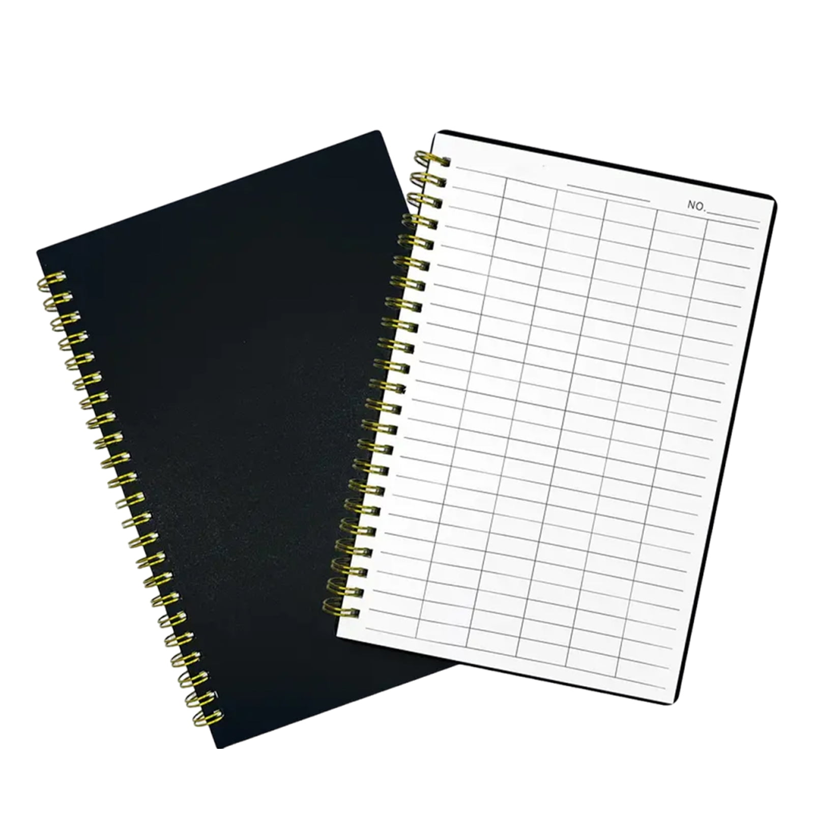 ELAYARD 2Pcs Expense Tracker Notebook in Black for Accurate Financial Record Keeping and Budget Planning