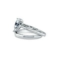 thumbnail image 3 of BERRICLE Sterling Silver Solitaire Wedding Engagement Rings 1.8 Carat Pear Cut Cubic Zirconia CZ Ring Set for Women, Rhodium Plated Size 10, 3 of 12