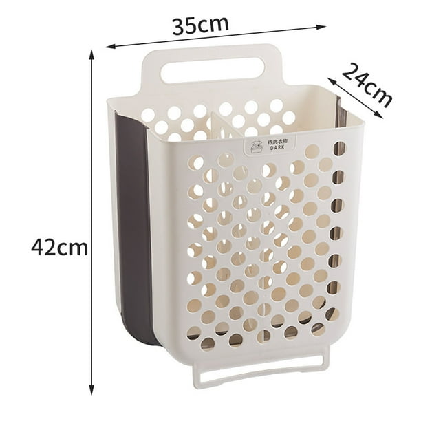 Cesta de ropa sucia plegable para el hogar, cesta de almacenamiento de artículos diversos para el baño sin perforaciones, cesta de ropa sucia, ropa de baño