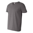 thumbnail image 2 of Softstyle V-Neck T-Shirt, M, Charcoal, 2 of 3