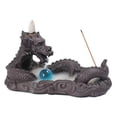 thumbnail image 6 of 1pc Purple Clay Dragon & Feng Shui Ball Backflow Incense Burner Home Fragrance Decor (Without Incense), 6 of 7
