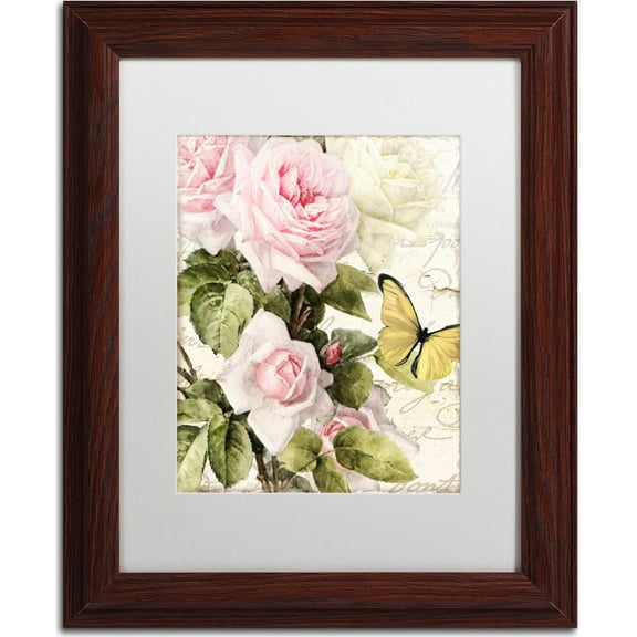 Trademark Fine Art "Flora Bella" Canvas Art by Color Bakery, White Matte, Wood Frame