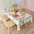 thumbnail image 4 of Pioneer Flower Floral Print Pattern Rectangle Tablecloth 60"x120",Waterproof Polyester Rectangle Table Cloth, Wipeable Spillproof Polyester Tablecloth for Dining, Camping, Indoor and Outdoor, 4 of 6